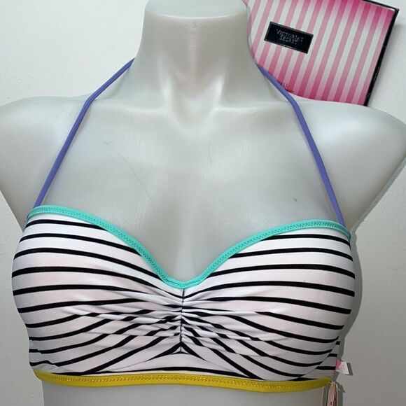 🔥VICTORIA SECRET SWIMSUIT 2pc 34B push-up //small  New #2 - Picture 2 of 11